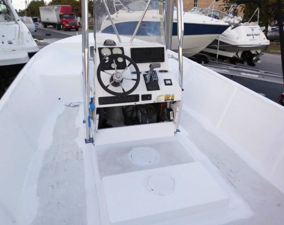 Boat after being painted by a Boat Painter in Fort Lauderdale, Hollywood, Pompano Beach, North Miami Beach & Surrounding Areas 